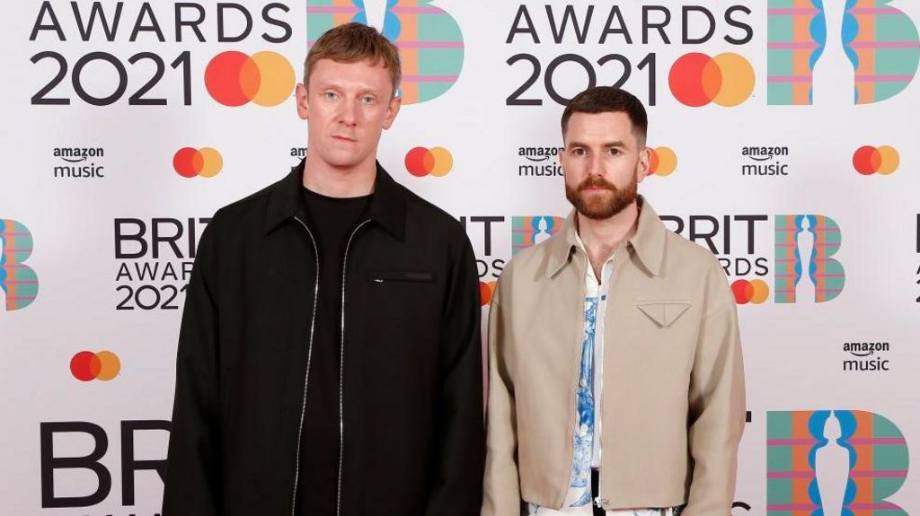 Matt McBriar and Andrew Ferguson standing at the 2021 Brit Awards