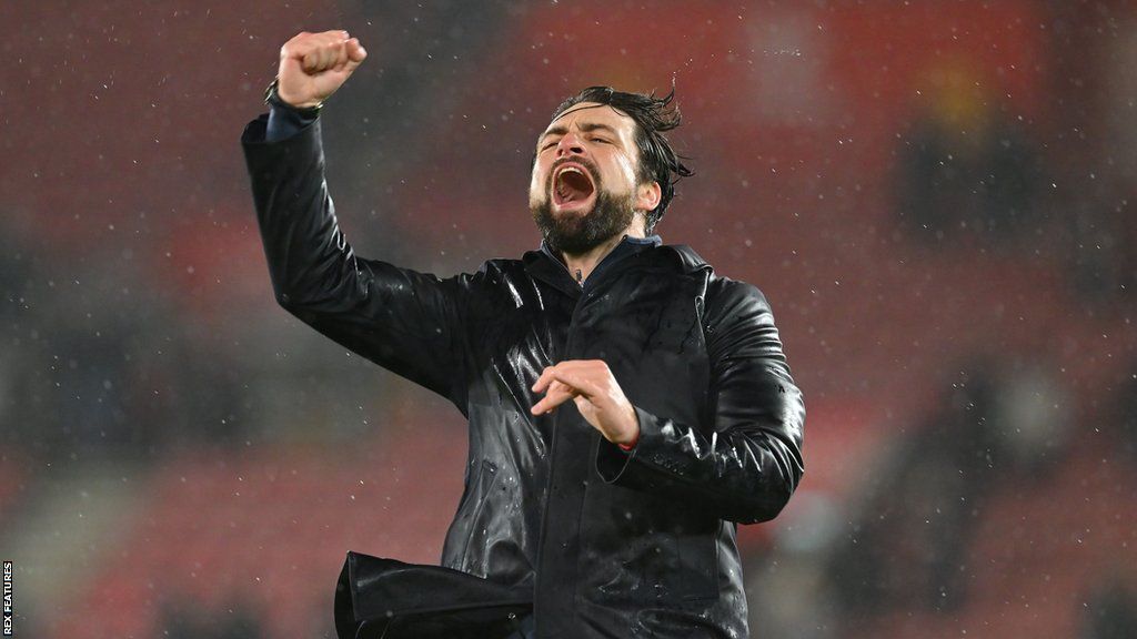 Russell Martin celebrates Southampton's FA Cup win over Watford