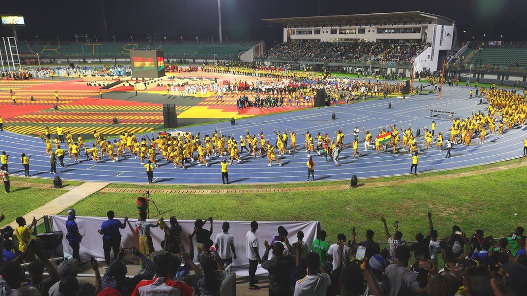 The opening ceremony of the African Games in Accra