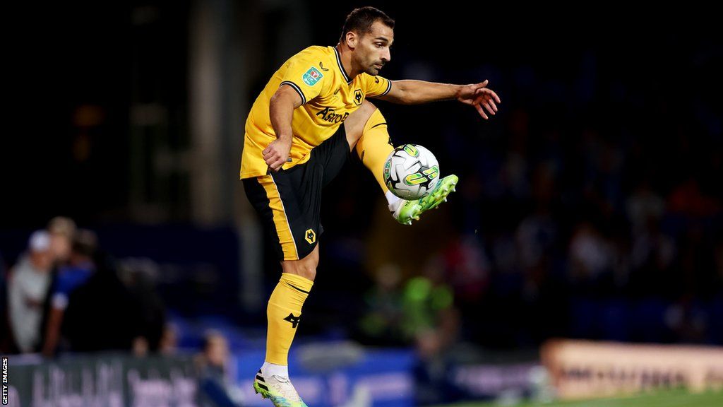 Wolves defender Jonny Otto in the Carabao Cup v Ipswich