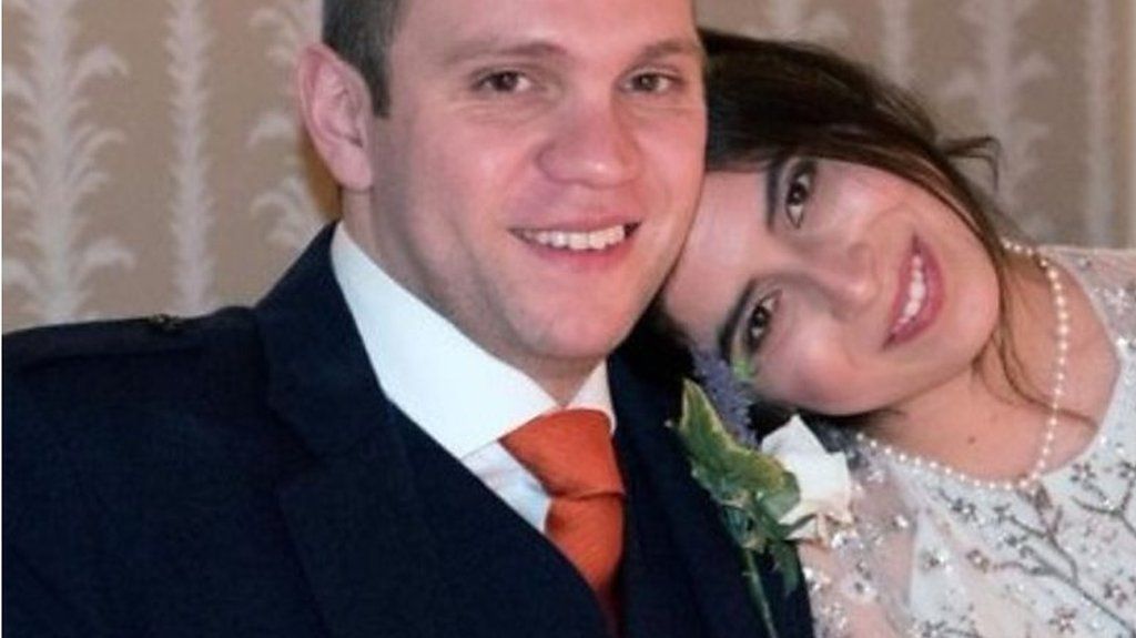 Matthew Hedges and wife