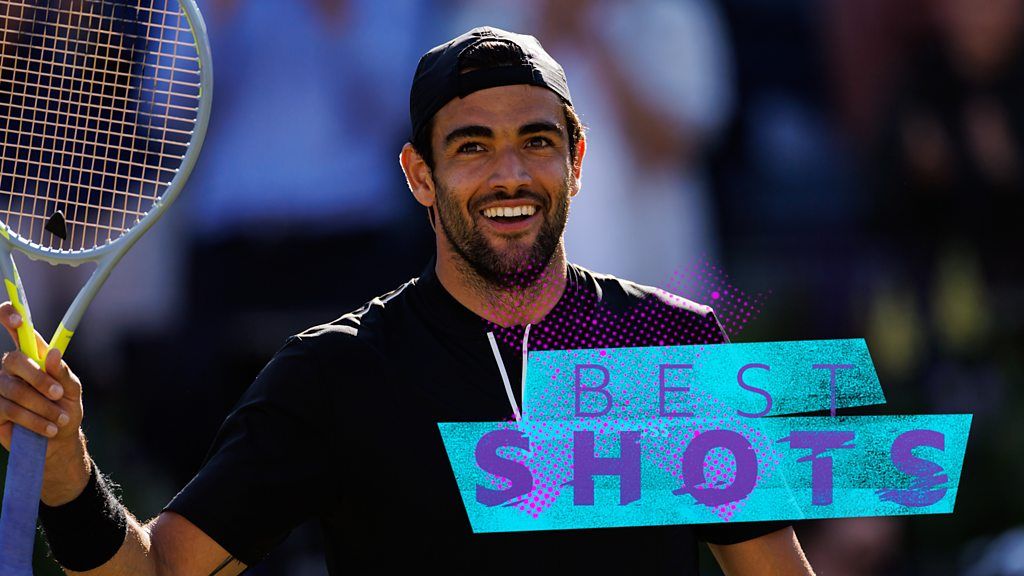 Queen's: Best shots as Matteo Berrettini beats Dan Evans