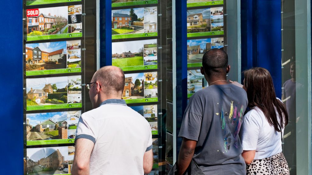 Estate agent's window in York