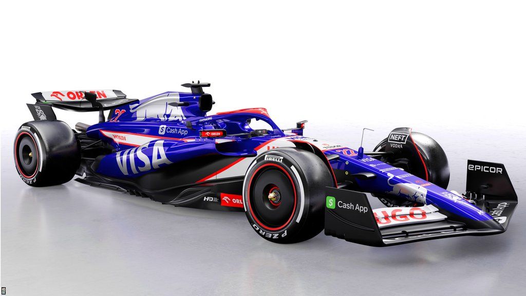 RB's VCARB 01 car for the 2024 Formula 1 season