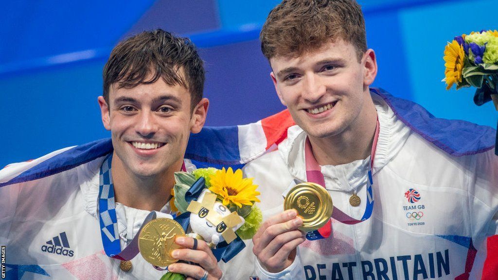 Tom Daley and Matty Lee of Great Britain