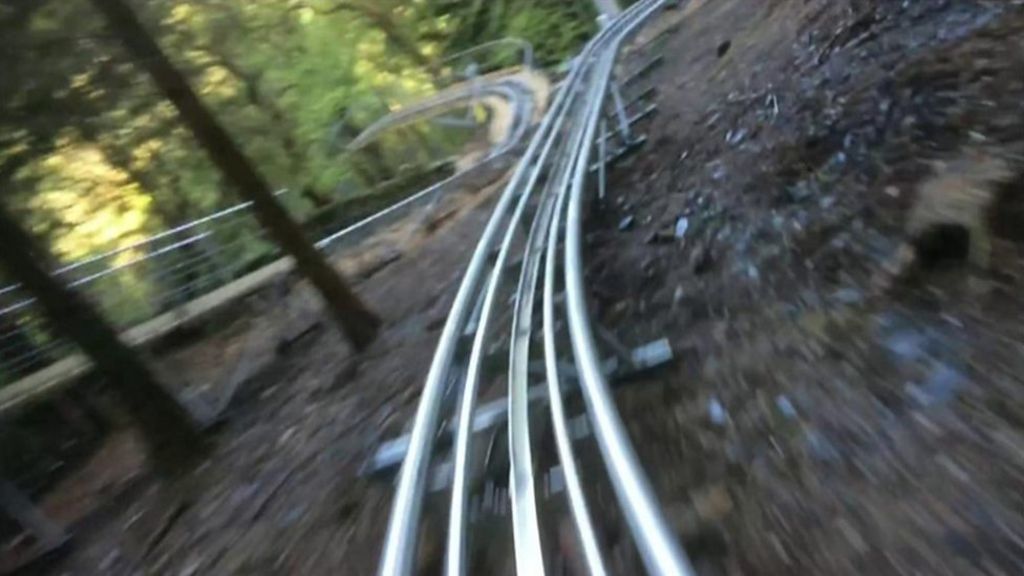 New toboggan run opens in Snowdonia BBC News