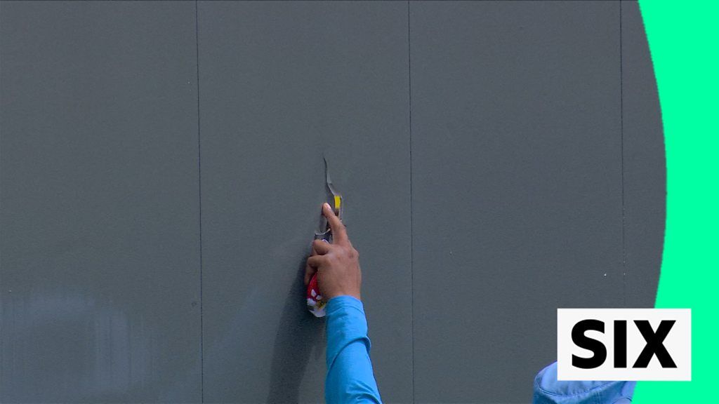 England v India, third ODI: Livingstone makes hole in fence with huge six