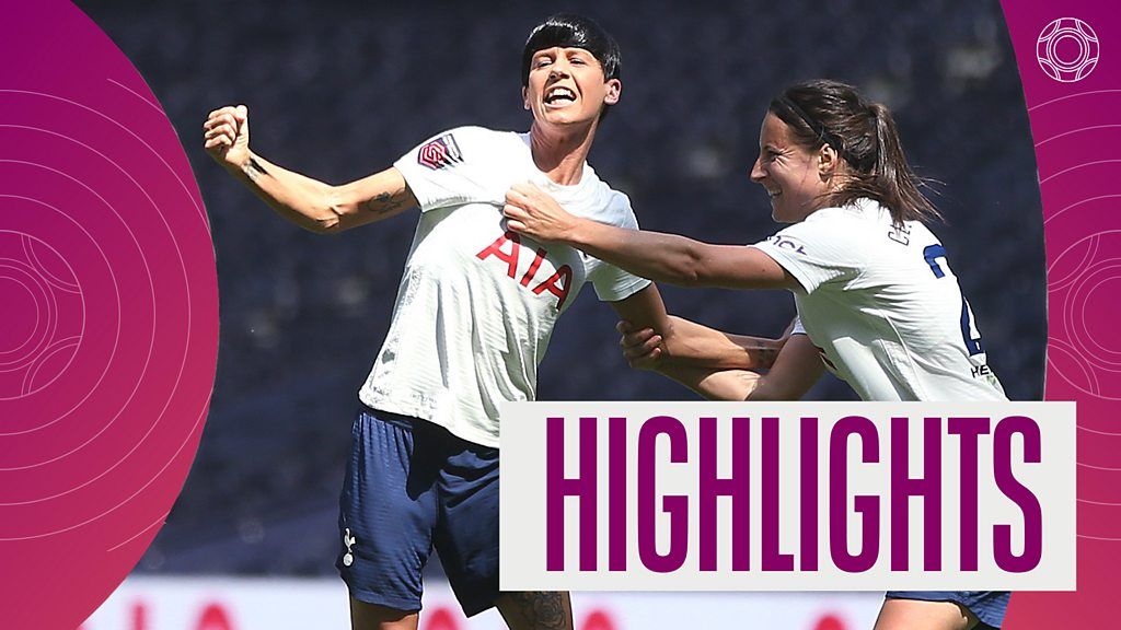 WSL highlights: Tottenham beat Leicester 1-0 to finish fifth