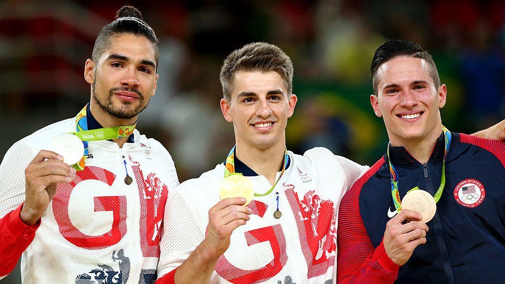 Louise Smith (left) and Max Whitlock (centre)