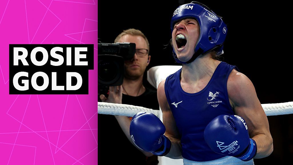 Commonwealth Games 2022: Rosie Eccles wins gold for Wales in women's light middleweight