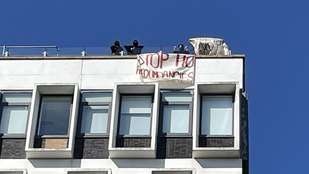 Protest at the University of Brighton