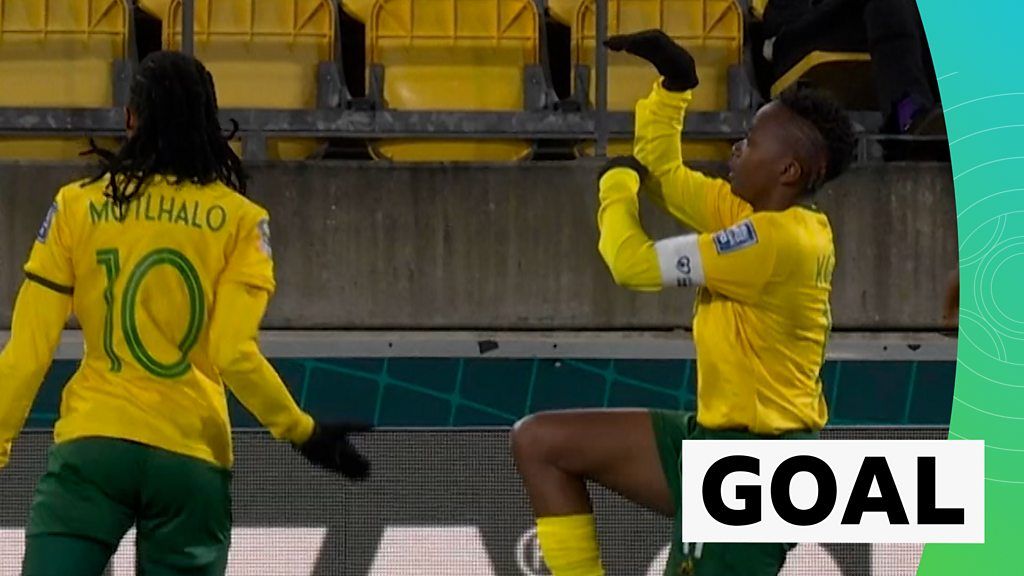 Women's World Cup: South Africa's Thembi Kgatlana's late winner secures last-16 spot