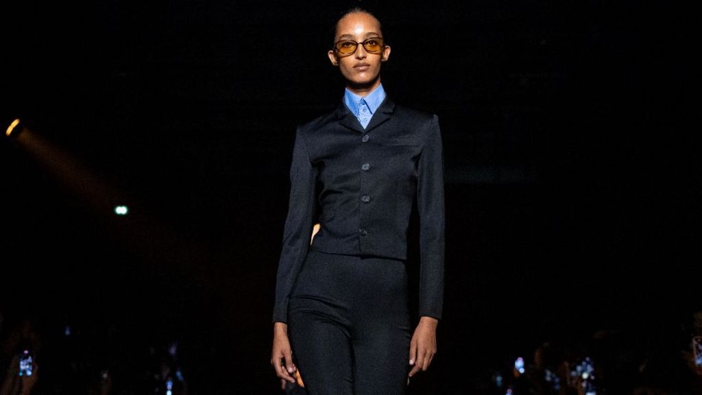  Models walk finale of the runway during the 032C Menswear Spring/Summer 2025 show as part of Paris Fashion Week on June 20, 2024 in Paris, France