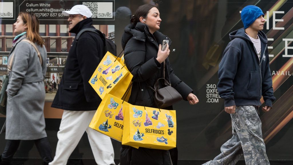 Shoppers on Oxford Street, London, on Boxing Day 2025.