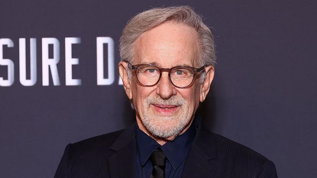 Steven Spielberg attends the "Disclosure Day" Paris Premiere at Le Grand Rex on June 02, 2026 in Paris, France