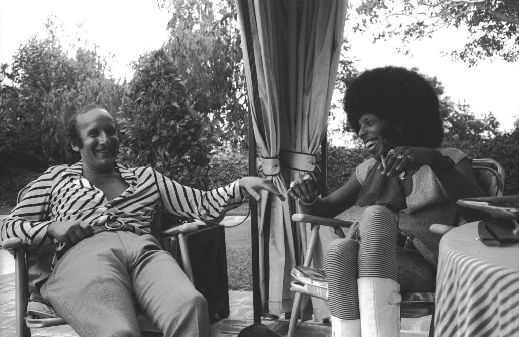 Clive Davis and Sly Stone in the 1970s