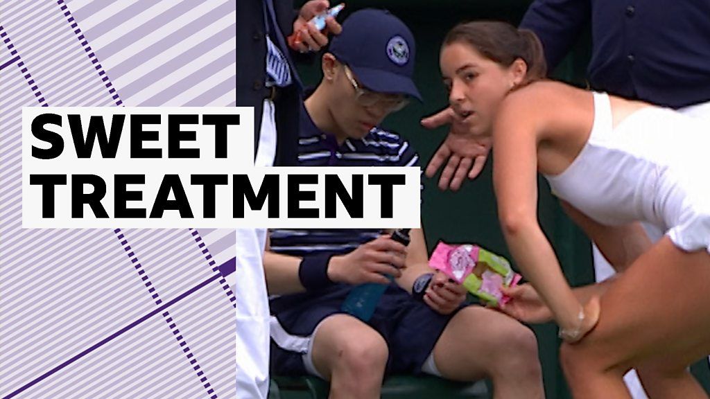 Jodie Burrage rushes to help unwell ball boy during defeat to Lesia Tsurenko