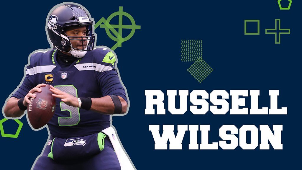 Russell Wilson Of The Seattle Seahawks Talks To Osi Umenyiora And Jason ...