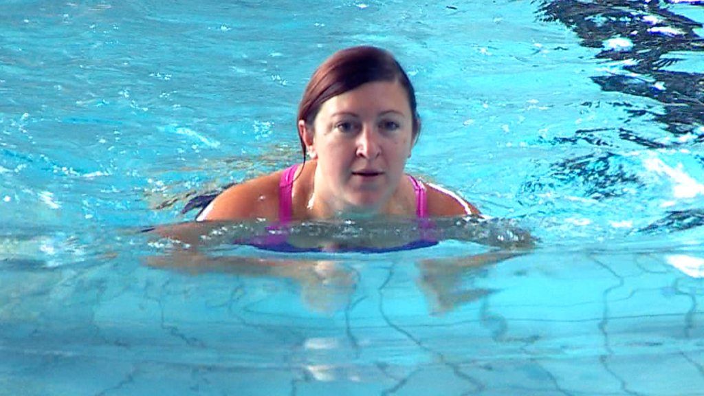 Maria swimming