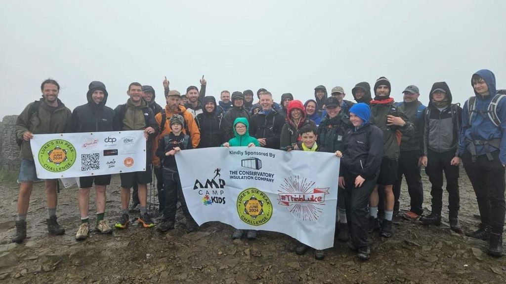 The team during the six peak challenge 