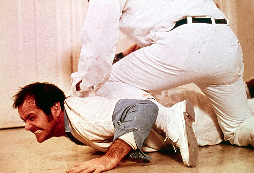 Jack Nicholson in a scene from One Flew Over The Cuckoo's Nest