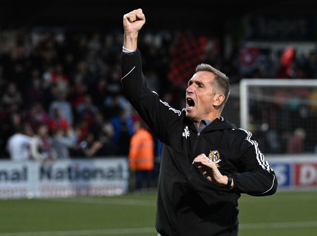 Stephen Baxter celebrating at Seaview