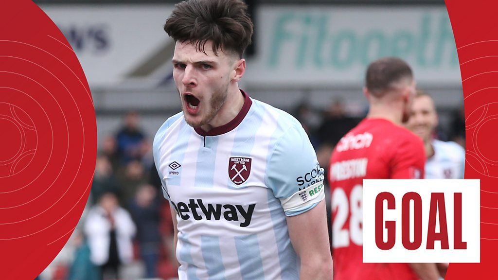 'Declan Rice saves West Ham' - Hammers equalise in stoppage time at Kidderminster