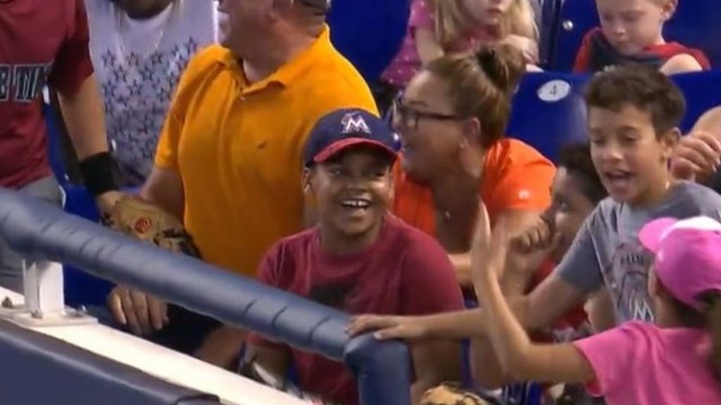 MLB: 'What are the odds?' Kid catches ball twice from same hitter - BBC ...