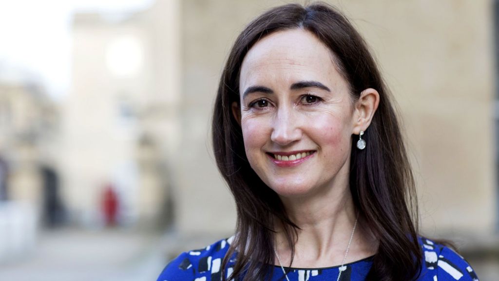 Sophie Kinsella, international best selling chick-lit author, at the FT Weekend Oxford Literary Festival on March 21, 2018 in Oxford, England. 