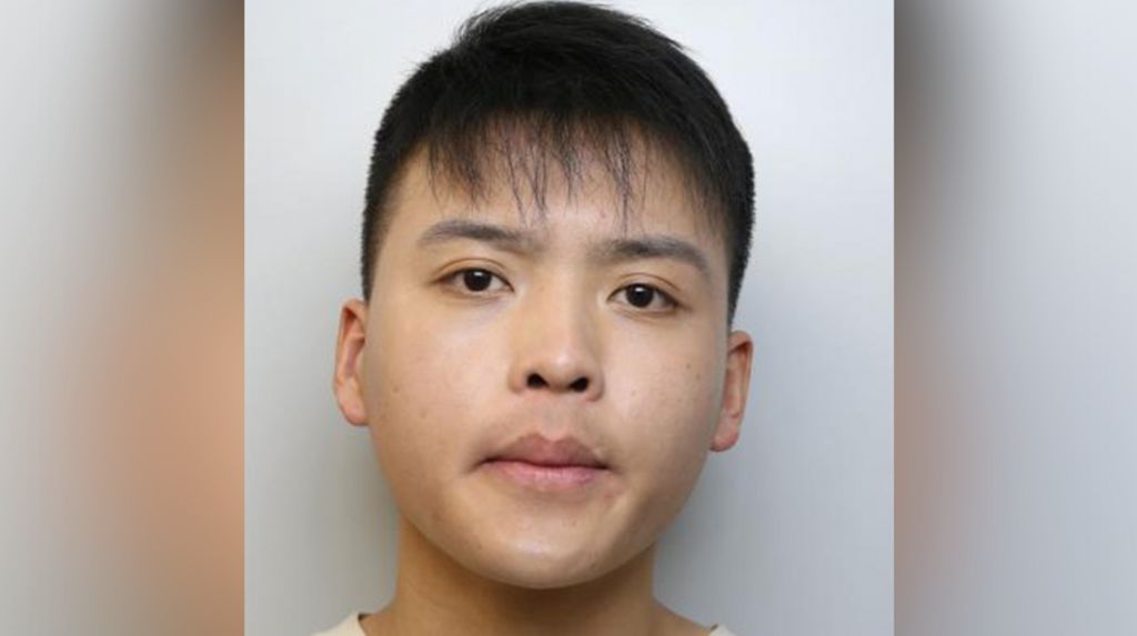 Mushot of Daoyan Shang, 20, involved in a phone "smishing" scam on the tube