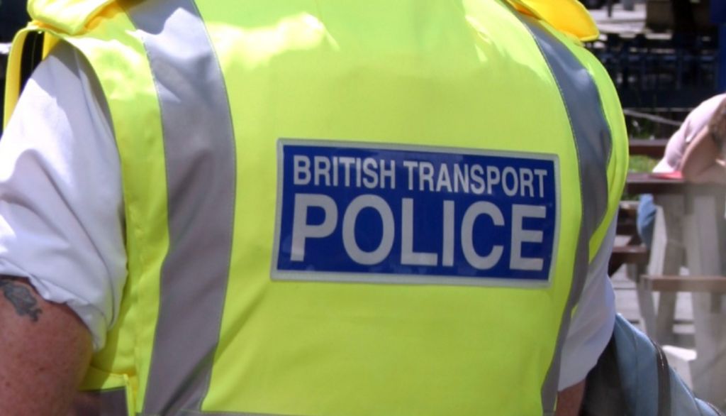 A British Transport Police officer