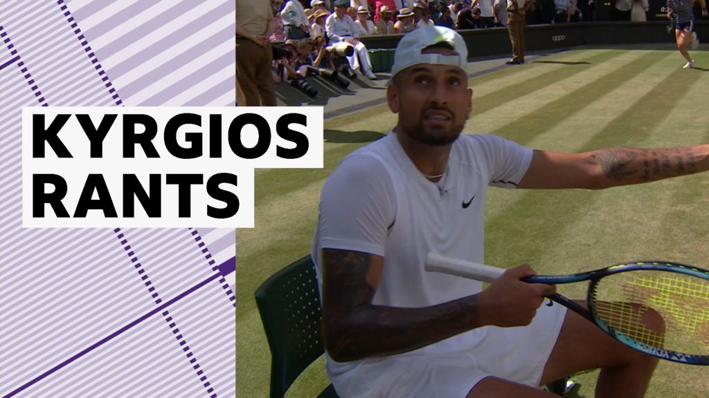 Wimbledon 2022: Watch Nick Kyrgios rant to umpire about fan