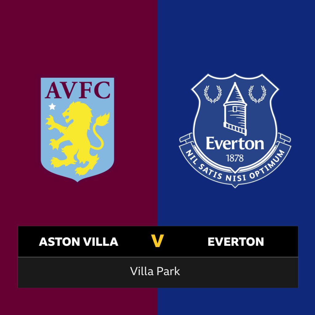 Follow Aston Villa v Everton live BBC Sport