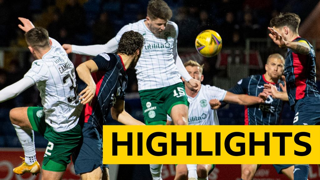 Watch The Best Of The Action As Ross County Beat Hibs - BBC Sport