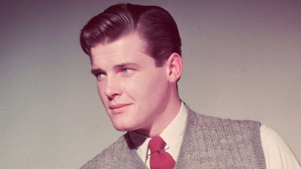 Sir Roger Moore in the 1950s