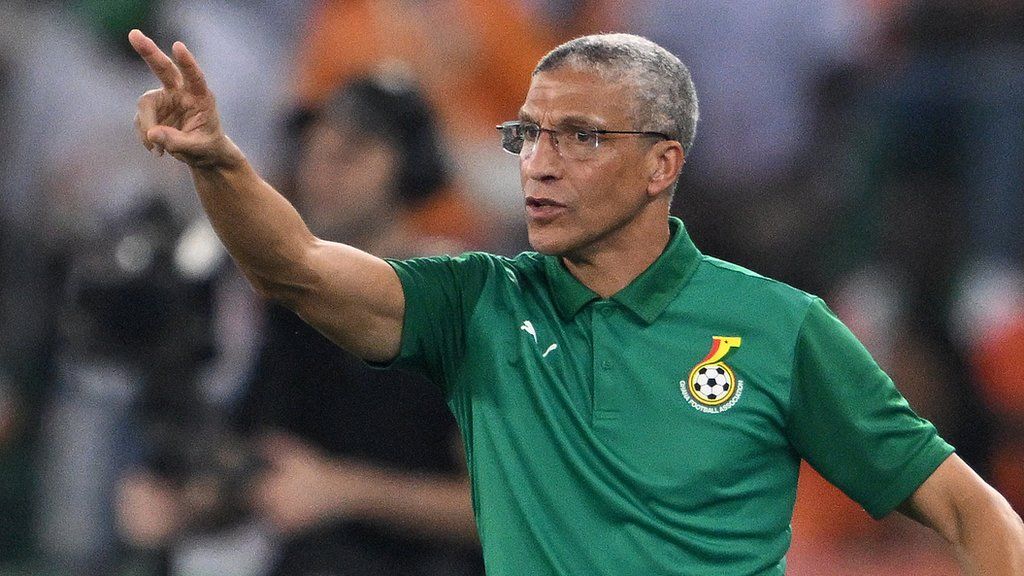 Ghana boss Chris Hughton gestures on the touchline during the 2023 Africa Cup of Nations