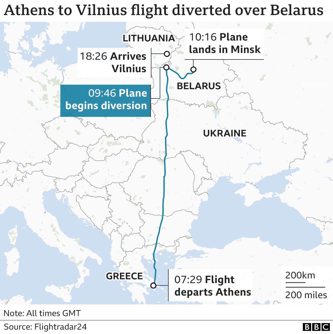 Belarus plane: What we know and what we don't - BBC News