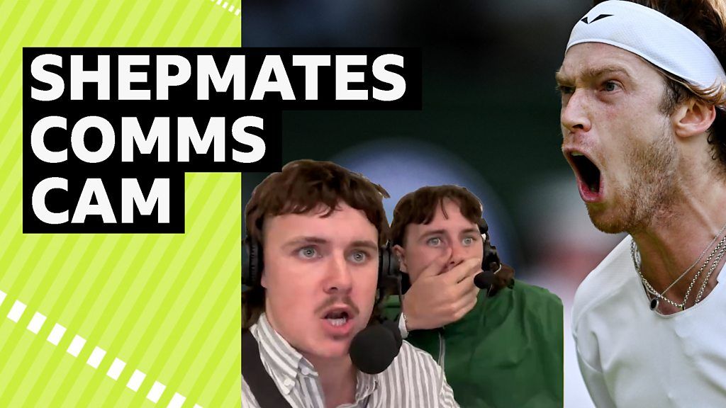 Shepmates at Wimbledon – watch brilliant Rublev winner reaction