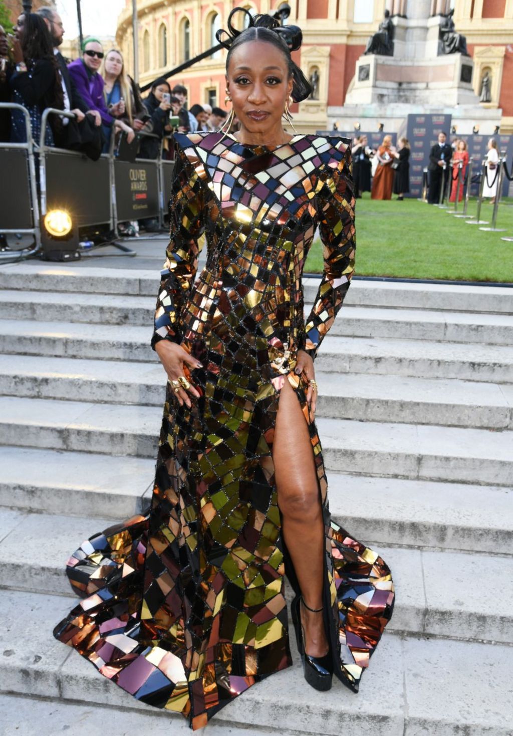 Beverley Knight attends The Olivier Awards 2026, celebrating their 50th anniversary, at Royal Albert Hall on April 12, 2026 in London, England