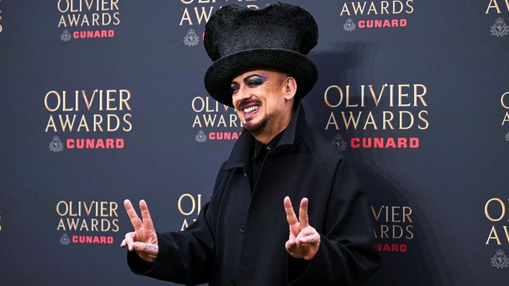 Boy George attends the 2026 Olivier Awards at the Royal Albert Hall in London, Britain, April 12, 2026. 
