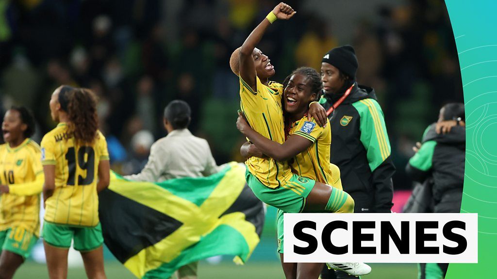 Women's World Cup 2023: Jamaica celebrate making it through to last 16 after Brazil draw