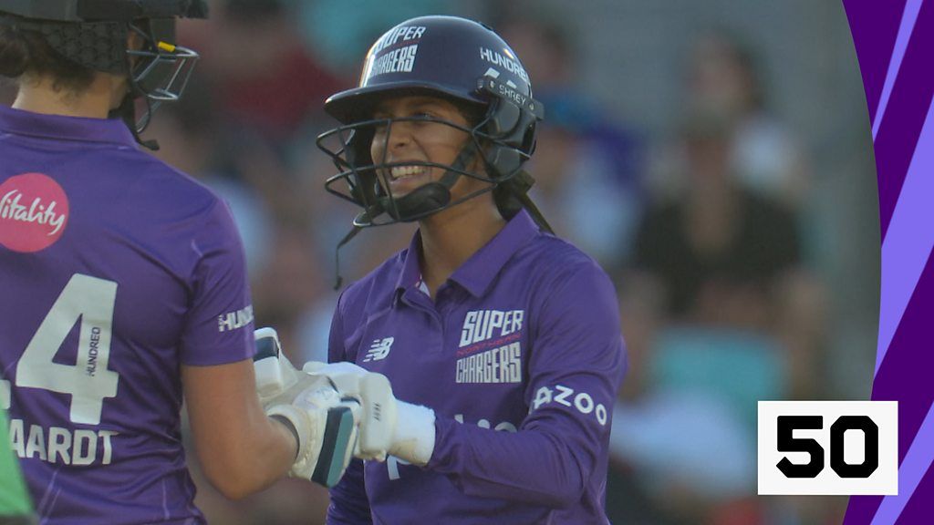 The Hundred: Jemimah Rodrigues marks 'breathtaking' half-century for Northern Superchargers