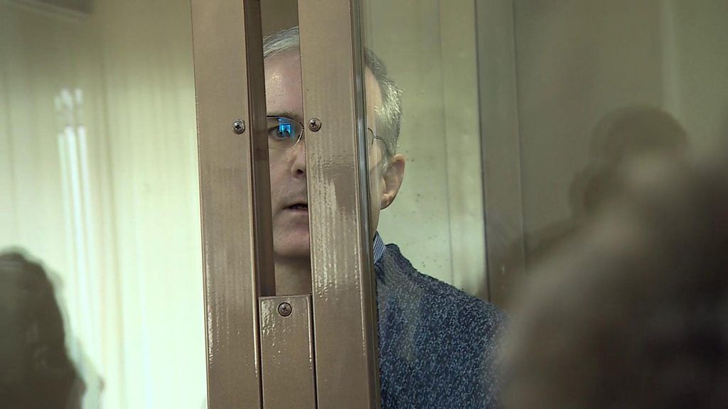 Paul Whelan in Moscow court