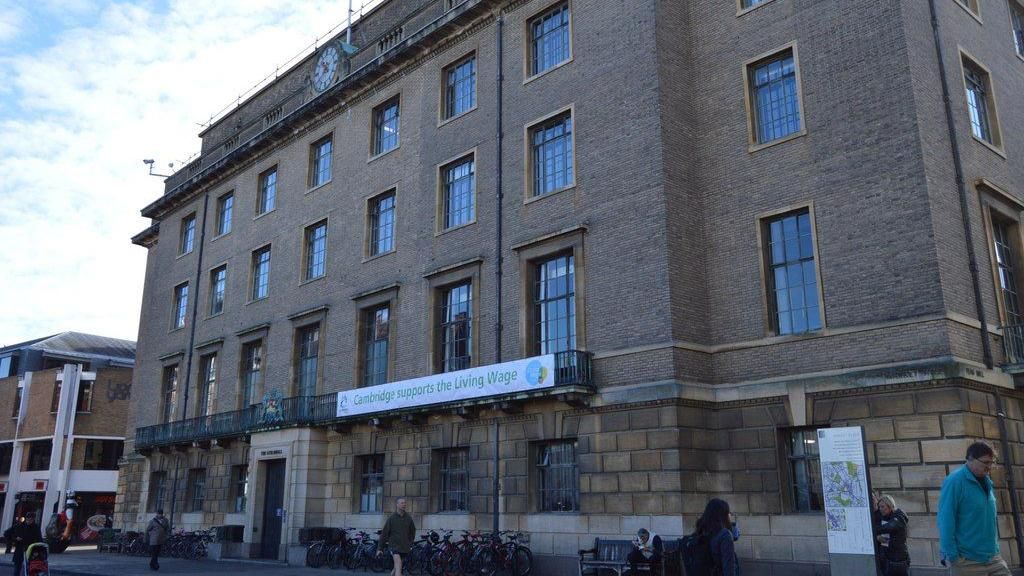 Front of The Guildhall in Cambridge