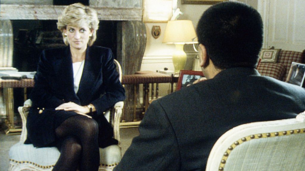 Princess Diana speaking to Martin Bashir on Panorama in 1995