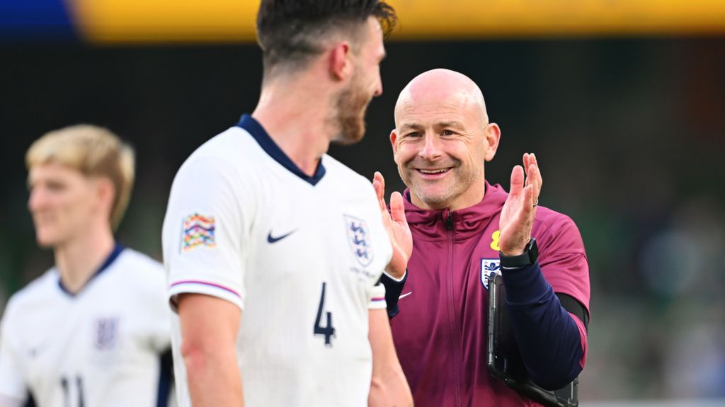 Lee Carsley reacts aft  England bushed  the Republic of Ireland successful  Dublin