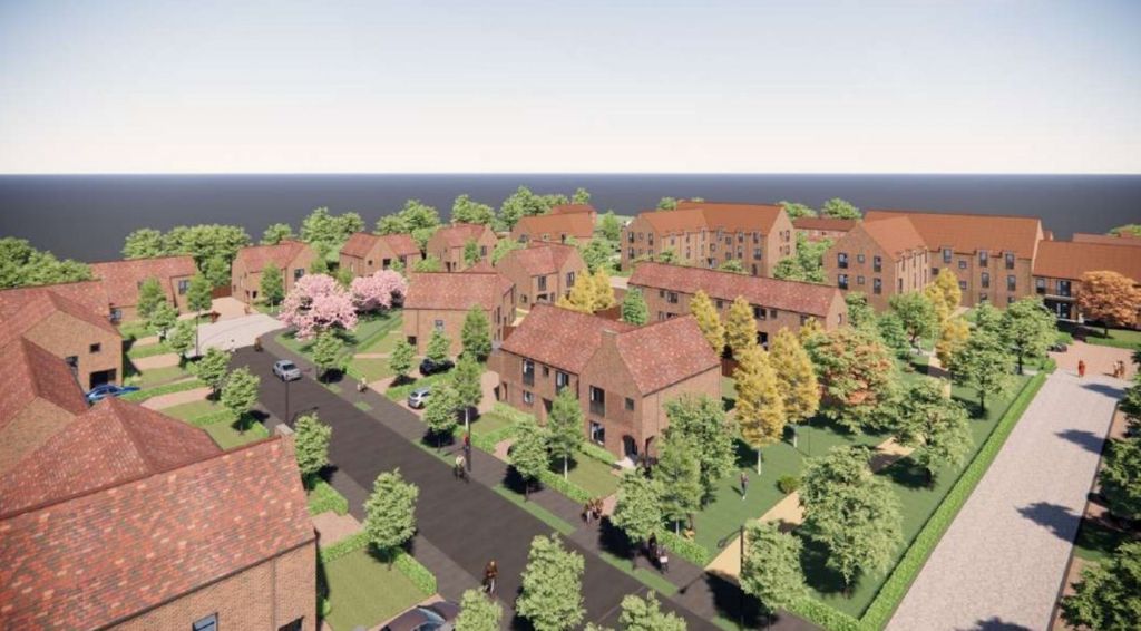 Artist's impression of what the new homes could look like