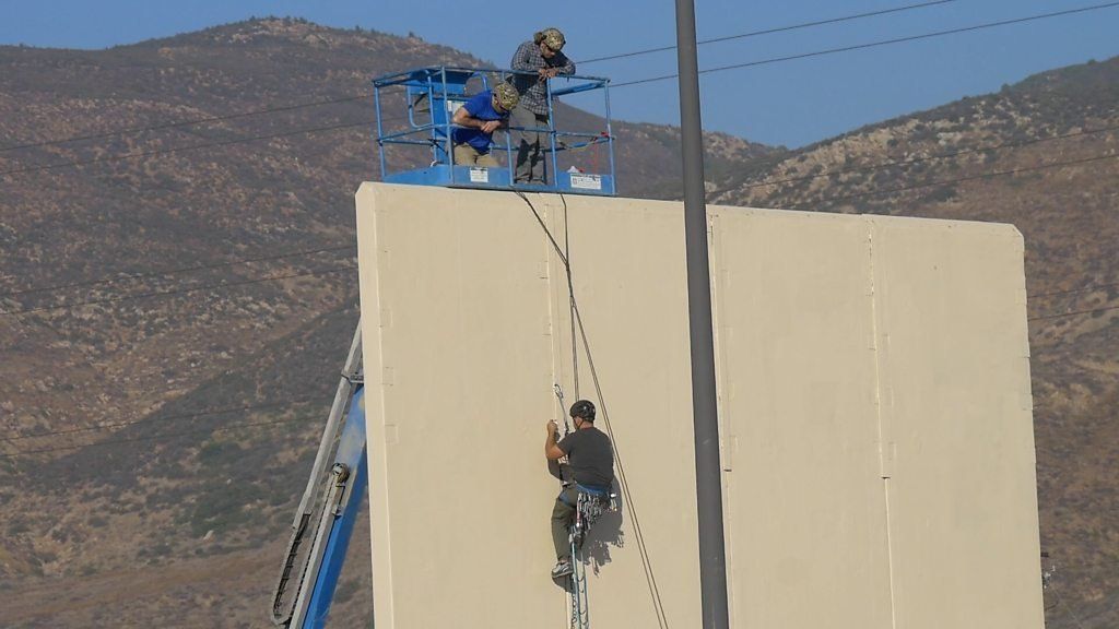 Officials test border wall prototypes