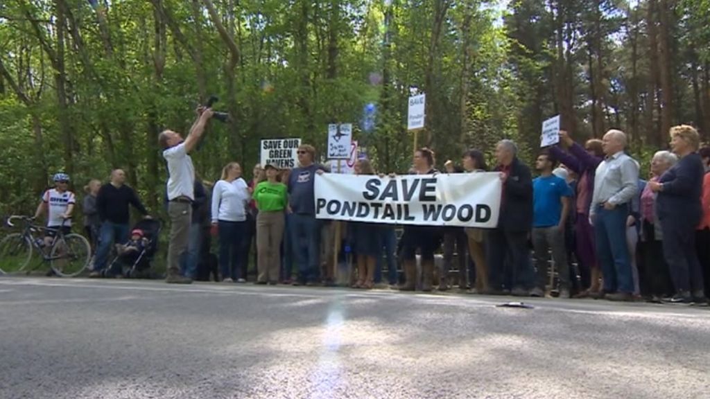 Pondtail Wood protest