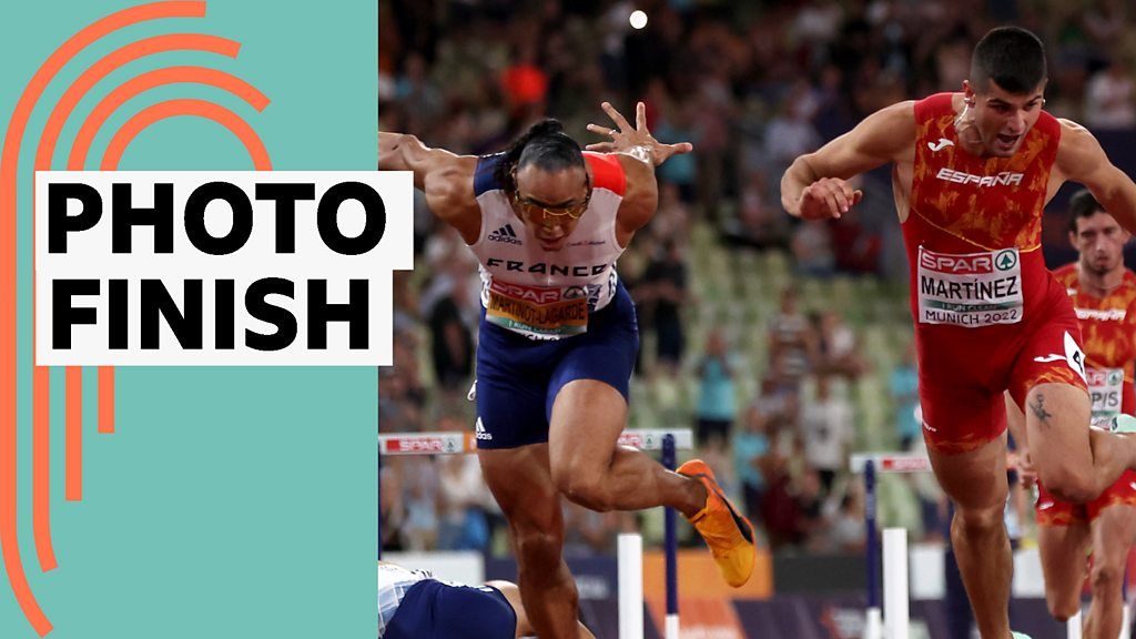 European Championships: Spain's Asier Martinez wins 110m hurdles gold by 0.001s